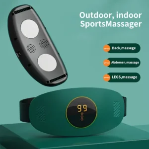 Rechargeable Waist Massager with Vibration - Includes Elastic Belt, USB Charging