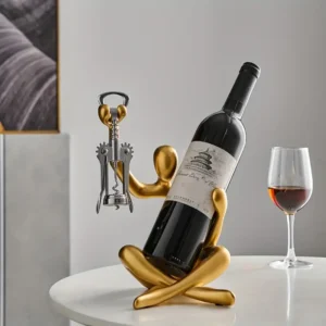 1pc Light Luxury Character Red Wine Rack Ornament